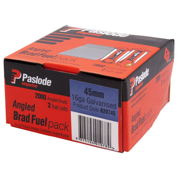 Paslode Angled 45mm Gal Brad Nails 2000 Pack