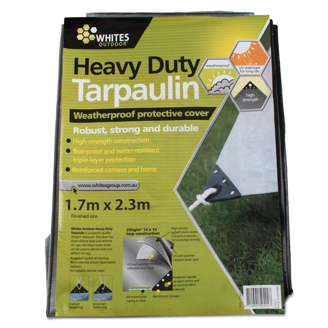 Heavy duty tarp 9.1mx9.1m