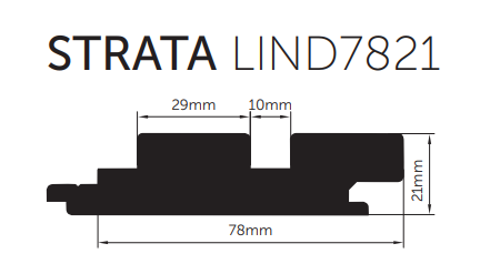 Porta Contours Pine Lining Strata 78x21mm 2.7m