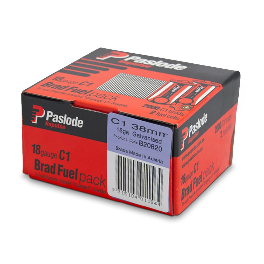 Paslode Gal C1 Brad Nails 38mm 2000 Pack