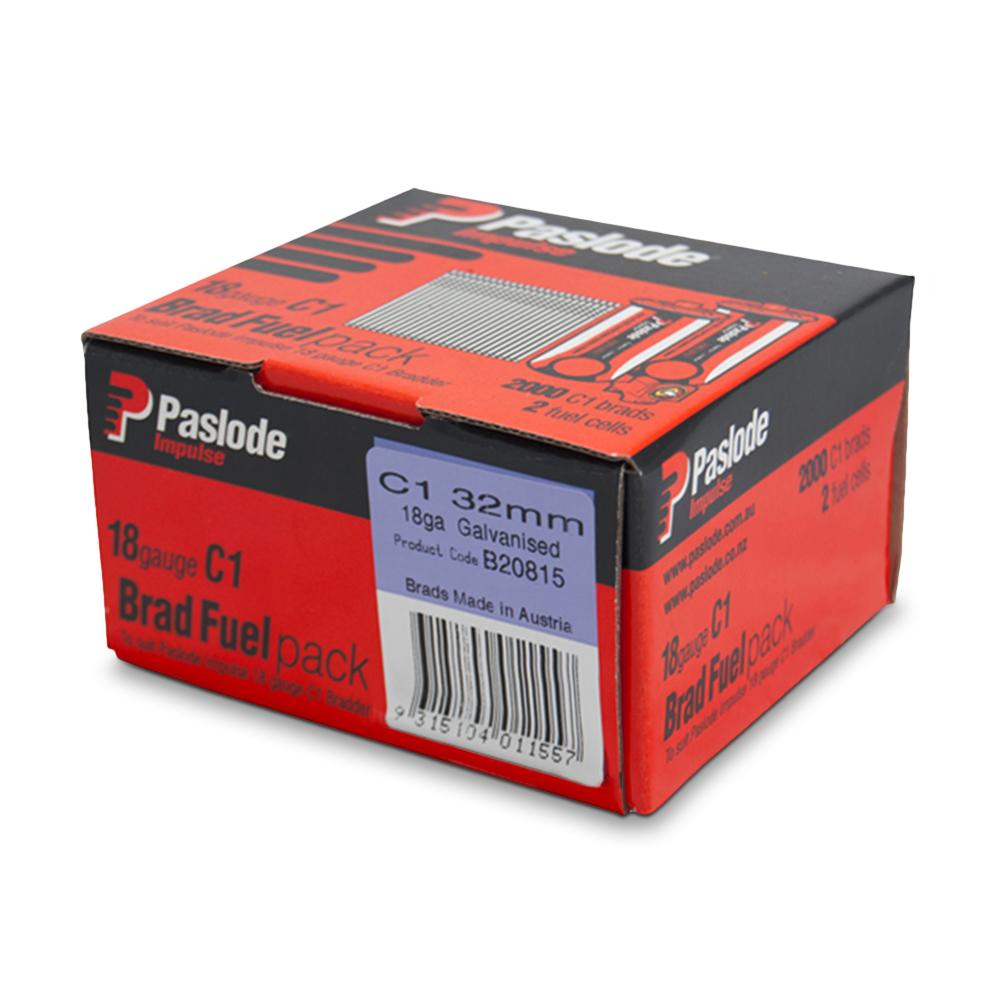 Paslode Gal C1 Brad Nails 32mm 2000 Pack