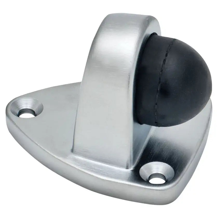 Door Stopper Trio Commercial Cushion Satin Chrome 46mm