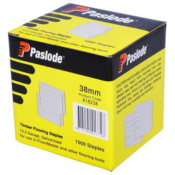 Buy online Paslode Galvanised Stables 38 x 15.5g Pack of 1000 from Canterbury Timbers and Building Supplies