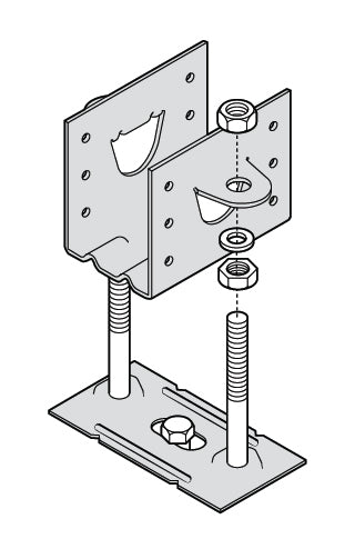 Canterbury Timber KLEVA KLIP ADJUSTABLE JOIST SUPPORT 65mm X 46mm X 100mm KKAJH