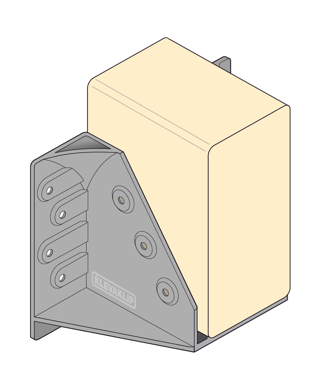 Canterbury Timber KLEVA KLIP JOIST HANGER 90mm X 45mm 833896