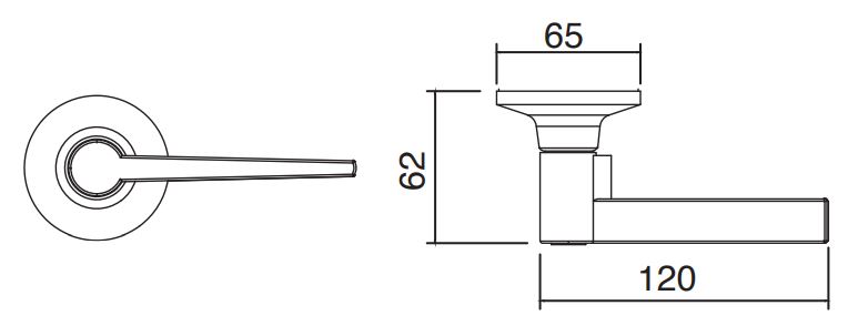 Door Handles Black Builderlock Passage Lever