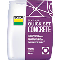 Canterbury Timber Buy Timber Online  Boral Concrete Quick Set Concrete 20kg