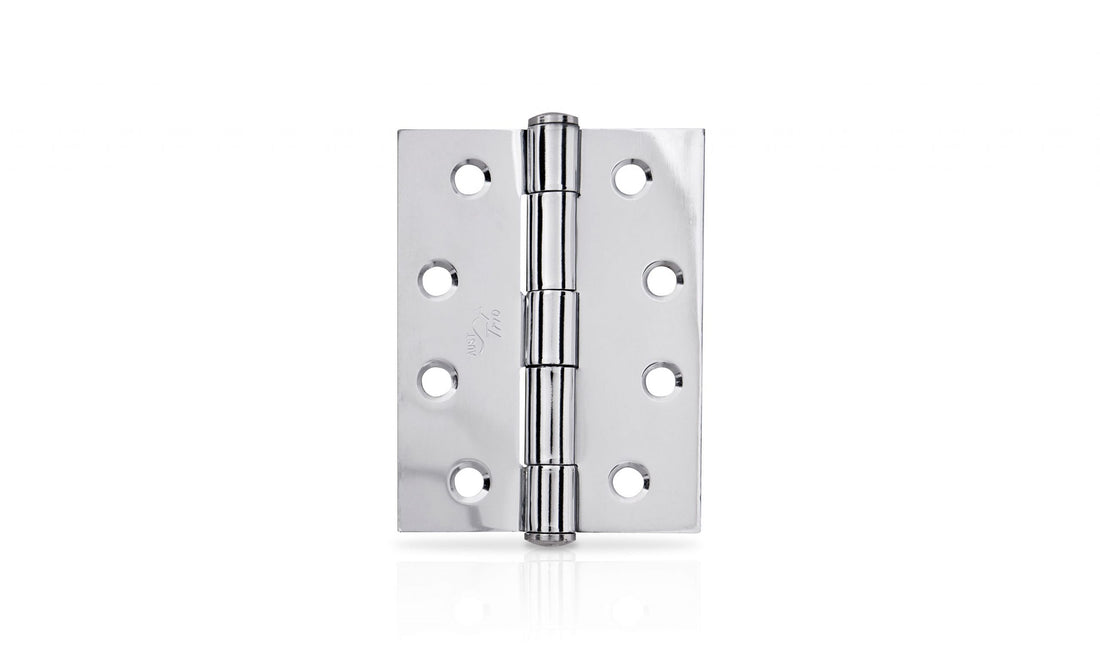 Architectural Chrome Plate 100x75x2.5 Fixed Pin Butt Hinge