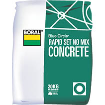 Canterbury Timber Buy Timber Online  Boral Concrete Rapid Set No Mix 20kg CRS20