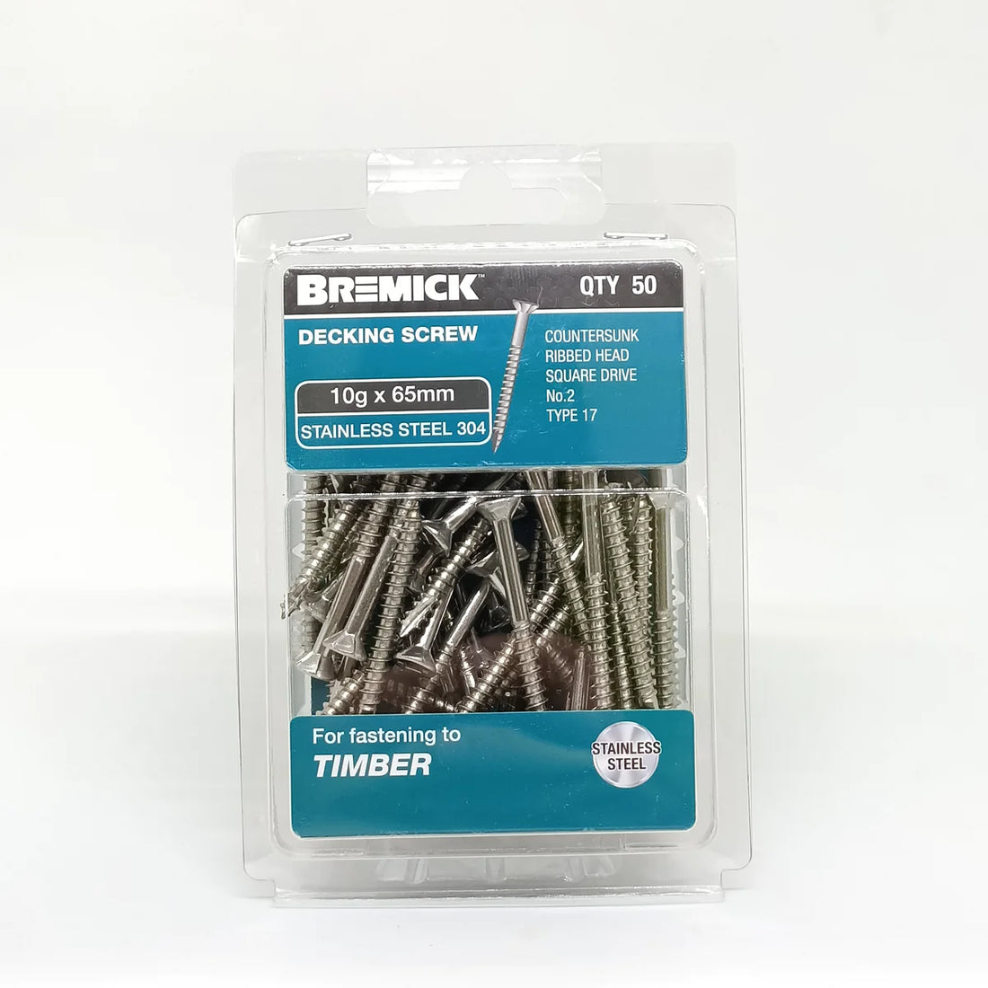 Buy Stainless Steel Decking Screws 10g x 65mm from Canterbury Timbers and Building Supplies