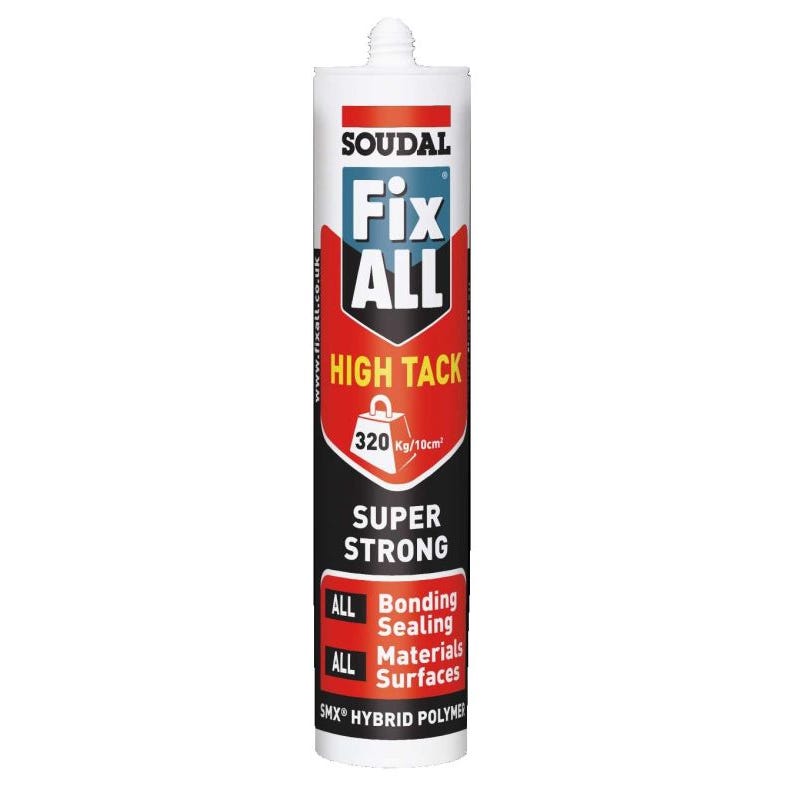 Buy Soudal Fix All High Tack Sealant Invisible 290ml at Canterbury Timbers