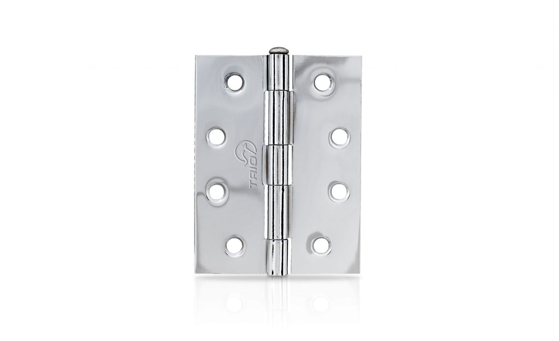 Light & Narrow Chrome Plated 100x75x1.6 Loose Pin Butt Hinge