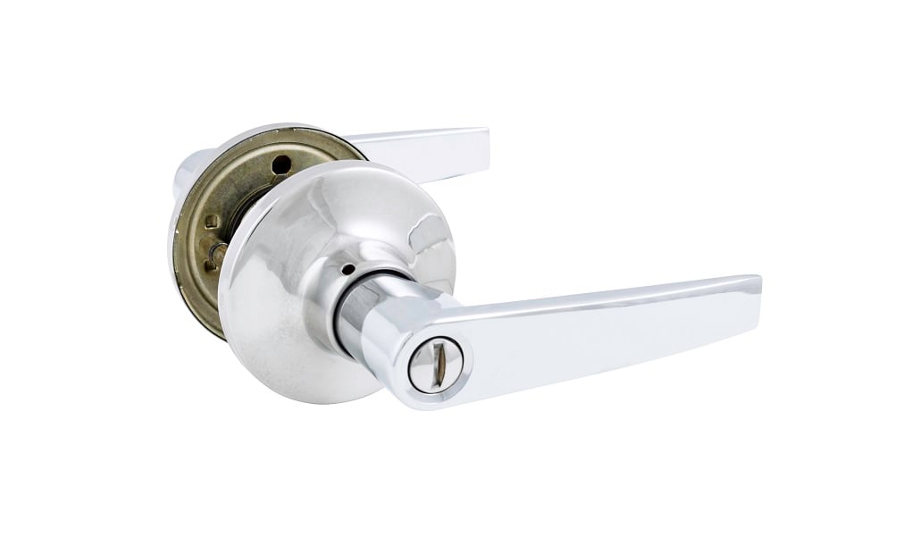 Door Handles Chesapeake Chrome Plated Privacy Lever