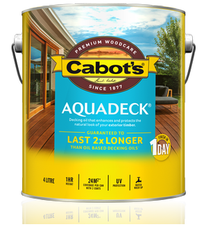 Canterbury Timber Buy Timber Online  Cabot's Aquadeck Natural Exterior Decking Oil 10L