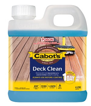 Canterbury Timber Buy Timber Online  Cabot's Deck Clean 1 Litre