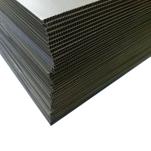 Corflute Sheets Black 2400 x 1200 x 3mm