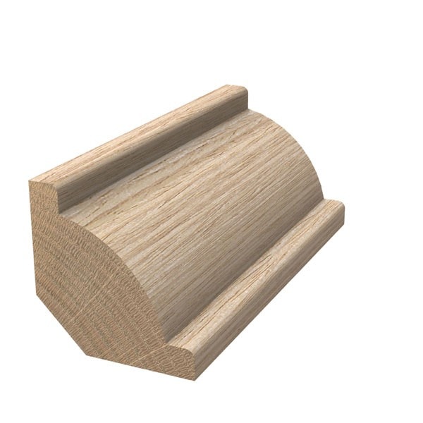 Canterbury Timber Porta Tasmanian Oak Ovolo 12mm- 2.4m Moulding