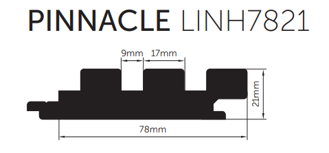 Porta Contours American Oak Lining Pinnacle 78x25mm x 2.7m