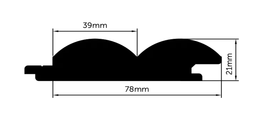 Porta Contours Pine Lining Riverine 78x21mm 2.7m