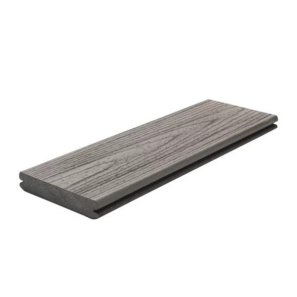 Buy online Trex Island Mist Grooved Edge Board 140mm x 25mm x6.1m from Canterbury Timbers and Building Supplies