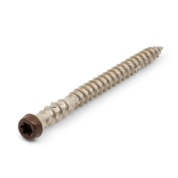 Buy online Spiced Rum/Lava Rock Captor Screws 10g x 65mm - Box of 100 from Canterbury Timber and Building Supplies