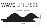 Porta Contours American Oak Lining Wave 78x26mm x 2.7m