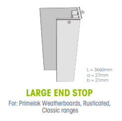 Canterbury Timber Buy Timber Online  Weathertex Large End Stop 3.0m 3660L